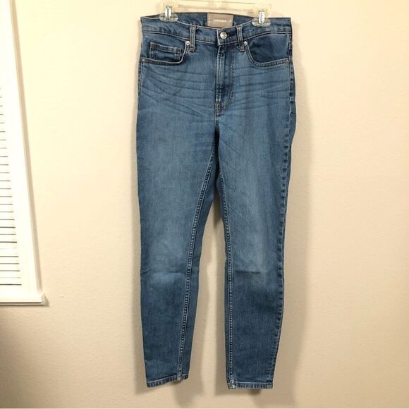 Everlane Women's High Rise Skinny Light Wash Blue Jeans size 27 regular - Picture 1 of 4